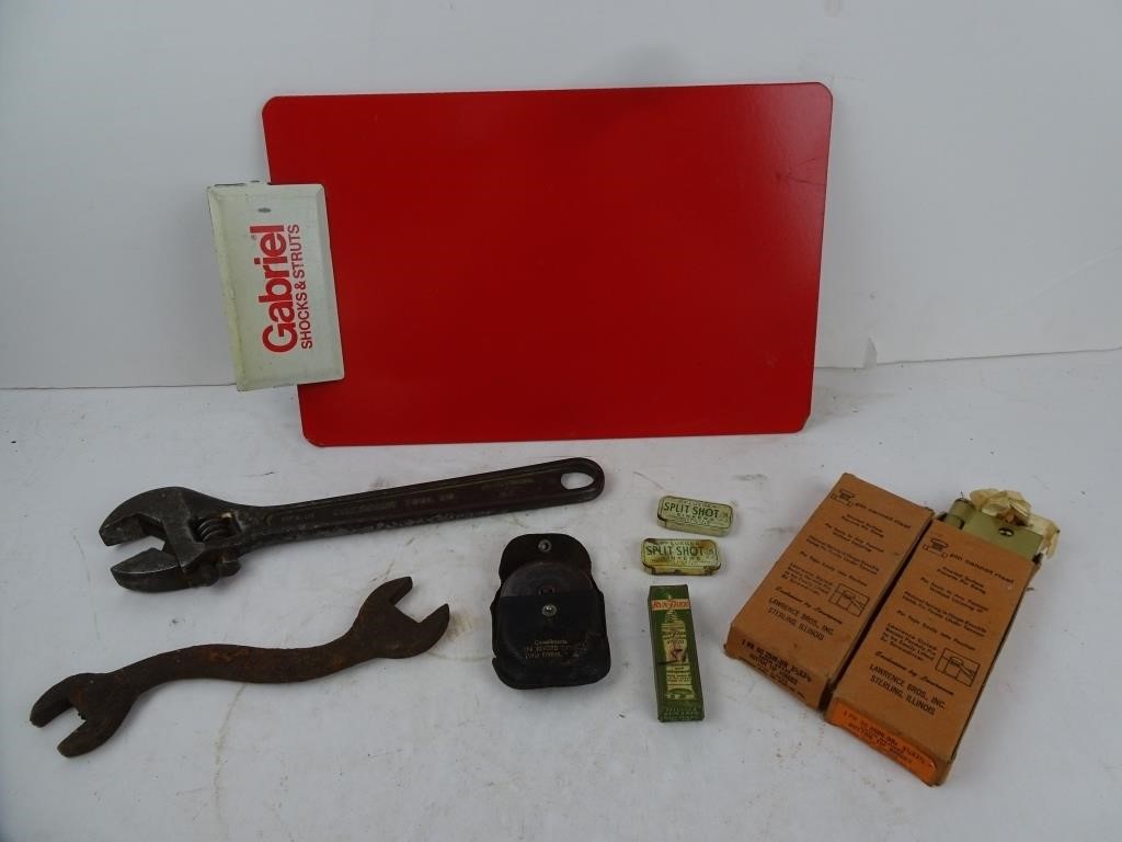 Lot of Misc. Tool & Workshop Items - Wrench Clip