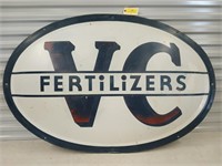 Metal VC fertilizers bubble sign 36x54 dated May