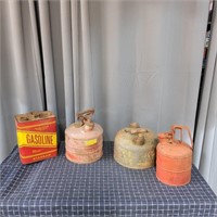 YD 4Pc Metal Fuel cans 2- Safty cans
