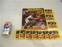 Album de baseball pour stickers vide avec 10 packs