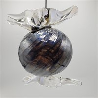 Twisted Grey Christmas Ornament
