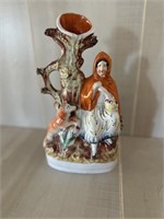 Staffordshire Vase "Little Red Riding Hood" (1865)