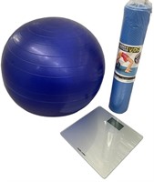 Workout Mat & Scale & Ball