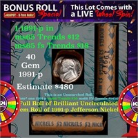 1-5 FREE BU Nickel rolls with win of this 1991-p S