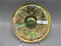 Fenton 6" GREEN Pinecone plate