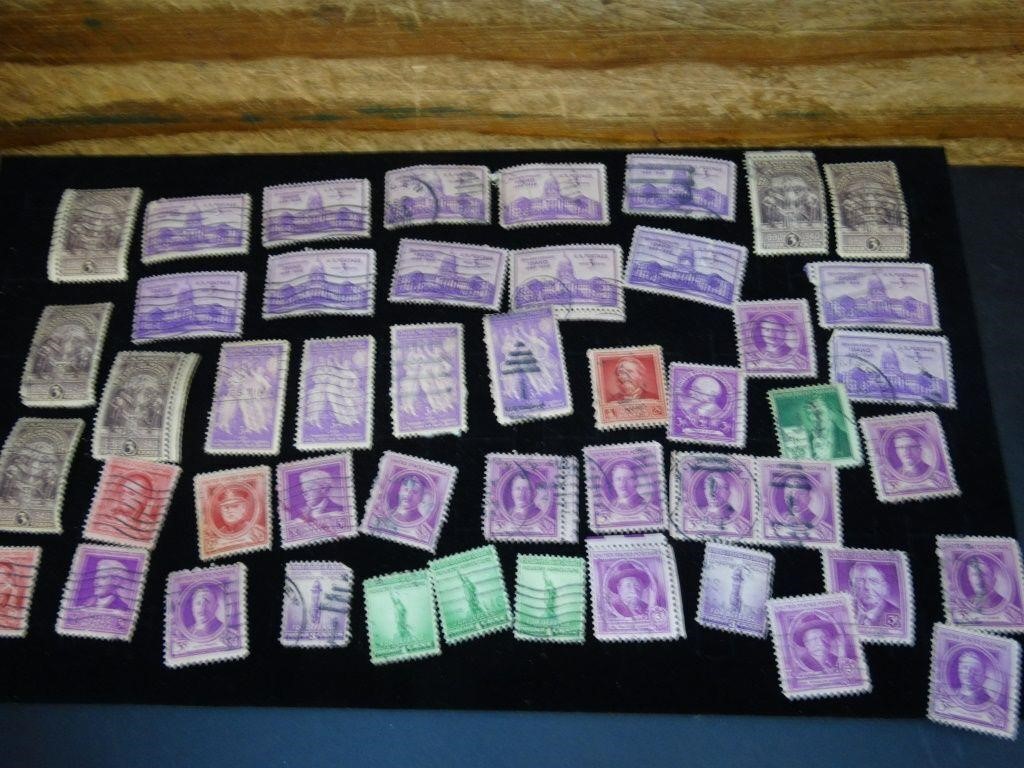 1940 Cancelled U.S. Postage Stamps