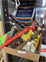 concrete tools timing lights and gardening