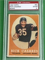 1958 Topps Rick Casares Graded Card