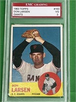1963 Topps Don Larson Giants Graded Card