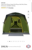 new (5 pcs) Ozark Trail 4-Person Instant Tent