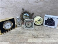Flat of assorted clocks
