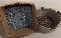 Lot Of 2" Galvanized Nails & Other Nails