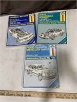 Car repair manuals by Haynes