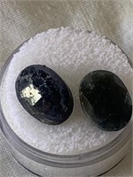 14.55ct tw Faceted Sapphire Gemstones in Gem Jar