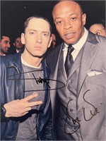 Eminem and Dr. Dre signed photo