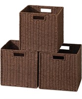 UBBCARE 3 Pack Wicker Basket