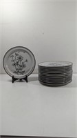 Noritake Stoneware Alpine Flowers Dinner Plates