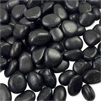 FANTIAN 5 LB Black Pebbles for Indoor Plants, 1-2