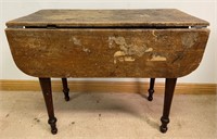 NICE ANTIQUE DROP SIDE WORK TABLE
