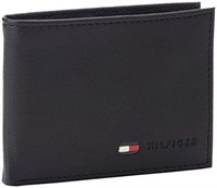 Tommy Hilfiger Men's Leather Passcase Wallet,