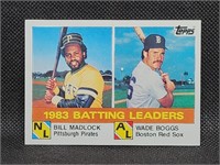 1984 Topps #131 Wade Boggs & Bill Madlock