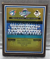 1992 World Series Toronto Blue jays plaque