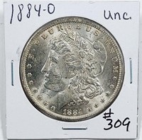 1884-O  Morgan Dollar   Unc