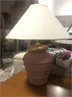 25 Inch Tall Heavy Pottery Table Lamp