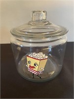 Vtg. Dancing Popcorn Glass Jar