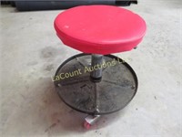 wheeled shop stool