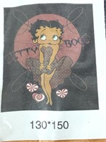 2 NIP Betty Boop Plush Blankets 50x60.