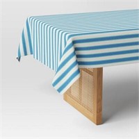 60\x104\ Striped Tablecloth Blue - Threshold