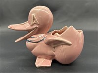 Vintage McCoy Pink Stork Planter