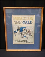 1921 Princeton/Yale Football Program Cover