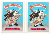 1985 GARBAGE PAIL KIDS STICKER CARDS - 1A & 1B