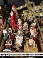 small Santa figurines