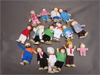 Collection of Wooden People Toys