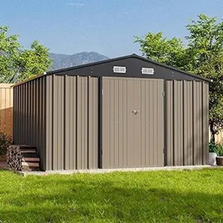 Patiowell 10x8 Ft Outdoor Storage Shed, Large Gard