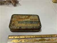 vintage ginger candy tin