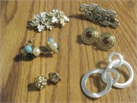 6 Assorted Pairs Fashion Earrings - Missing Backs