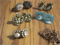 Six Assorted Pairs Fashion Earrings