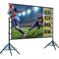 Upgraded Projector Screen with Stand,150inch