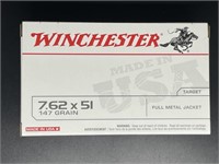 WINCHESTER 7.62 X 51  FULL METAL JACKET 20 ROUNDS