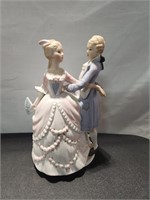 Vintage Porcelain Lovers Figurine Musical