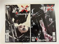 X-FORCE #1 & 2 of 3 "SEX & VIOLENCE"