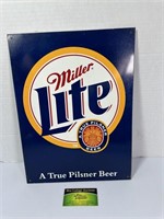 Tin Miller Lite Sign