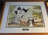 Walter Campbell signed print, 26 1/2 x 21 1/2