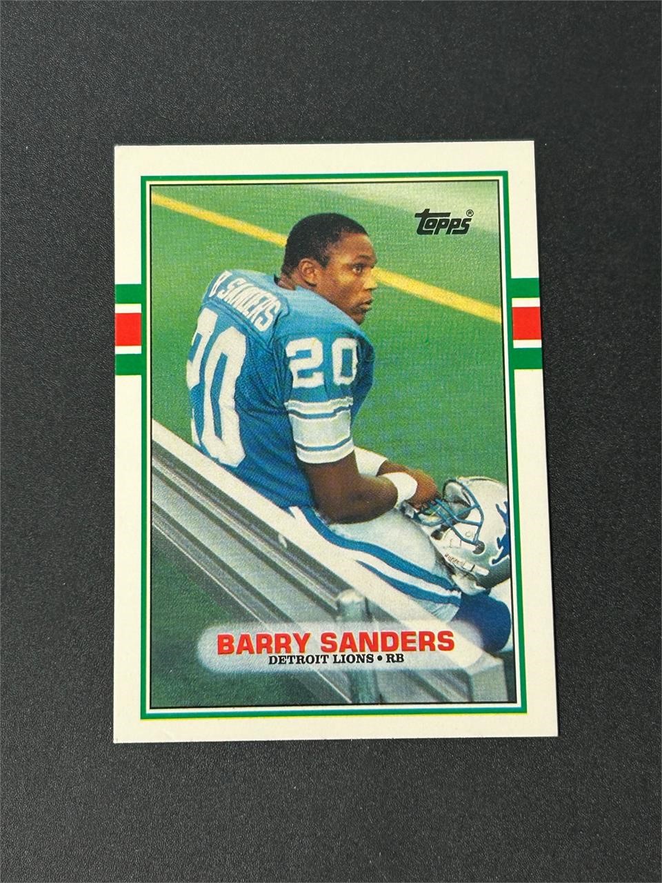 1989 Topps Traded Barry Sanders Rookie Card