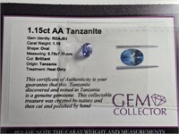 1.15ct AA Tanzanite