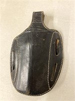 Black leather holster no name 9 inches long